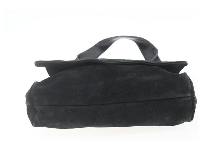 Borsa a Spalla GUCCI Camoscio Nero Auth 165095 - vista 5