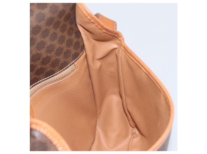 Céline Borsa a spalla in tela Macadam CELINE in pelle PVC marrone oro Auth 170628 D'oro - vista 20