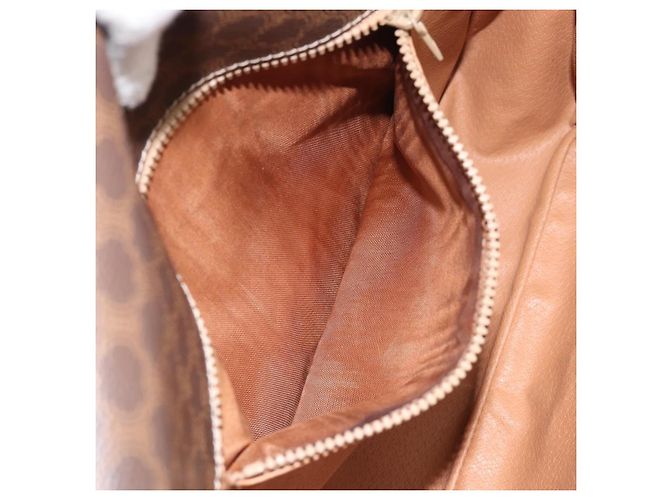 Céline Borsa a spalla in tela Macadam CELINE in pelle PVC marrone oro Auth 170628 D'oro - vista 23