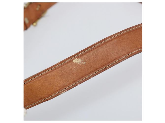 Céline Borsa a spalla in tela Macadam CELINE in pelle PVC marrone oro Auth 170628 D'oro - vista 9