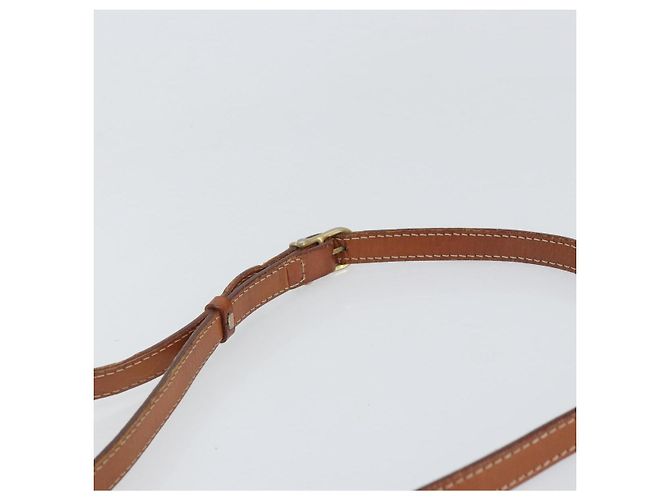 Céline Borsa a Spalla in Tela Macadam CELINE in Pelle PVC Marrone Oro Auth BA9922 D'oro - vista 14