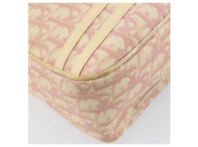 Borsa a Spalla in Tela Trotter Christian Dior PVC Rosa Argento Auth 165231 - vista 14