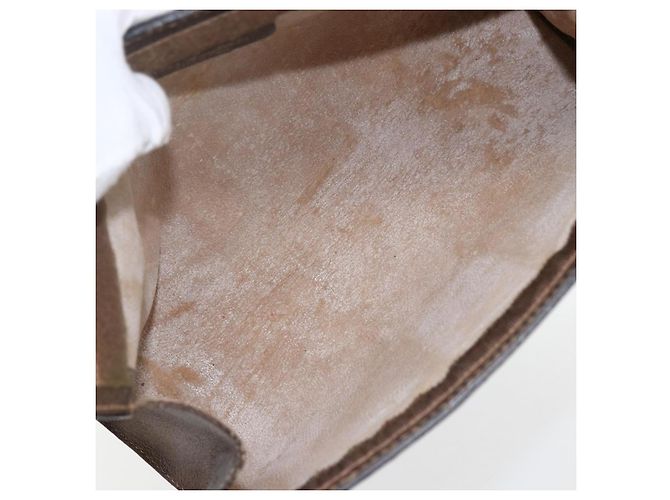 GUCCI GG Supreme Web Sherry Line Clutch Bag PVC Beige 67 014 2125 Auth ka2207 - vista 10