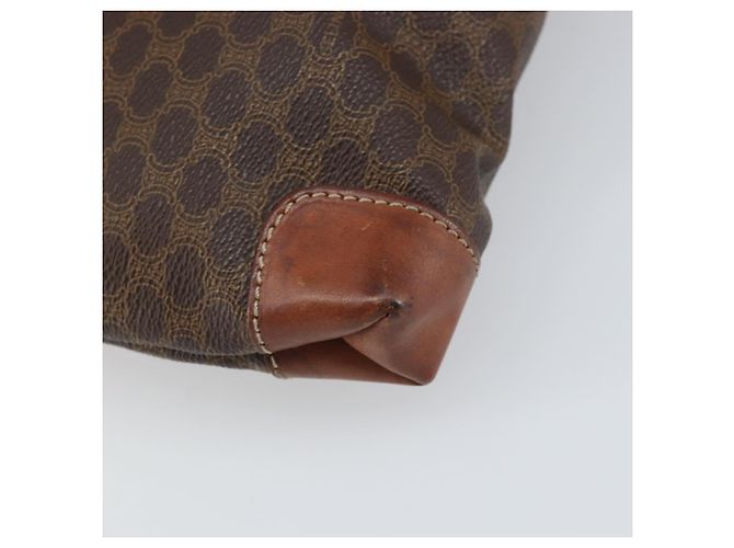 Céline Borsa a mano in tela Macadam CELINE PVC marrone oro Auth 170460 D'oro - vista 16