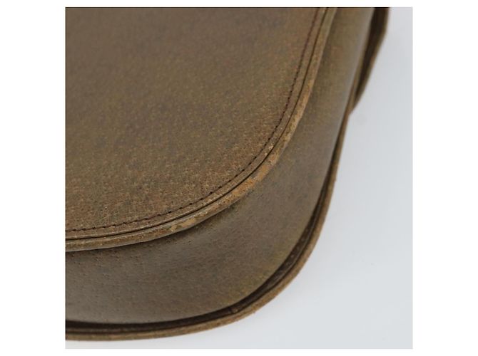 Borsa a mano GUCCI in pelle marrone dorato Auth ep13233 D'oro - vista 15