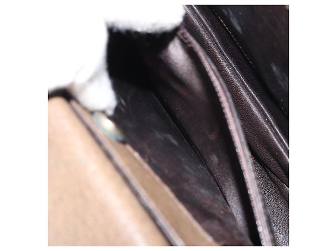 Borsa a mano GUCCI in pelle marrone dorato Auth ep13233 D'oro - vista 21