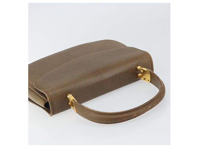Borsa a mano GUCCI in pelle marrone dorato Auth ep13233 D'oro - vista 6