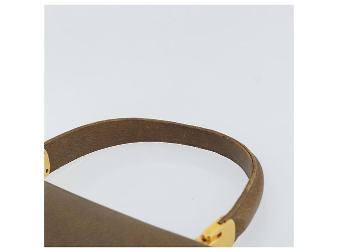 Borsa a mano GUCCI in pelle marrone dorato Auth ep13233 D'oro - vista 8