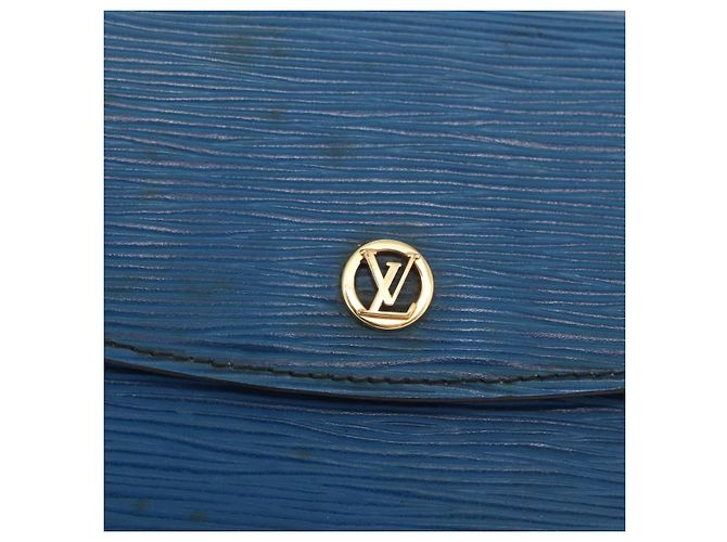 LOUIS VUITTON Clutch Epi Montaigne 23 Blu M52665 LV Auth 171350 - vista 17