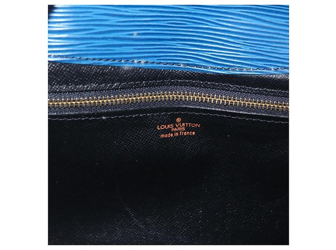 LOUIS VUITTON Clutch Epi Montaigne 23 Blu M52665 LV Auth 171350 - vista 18