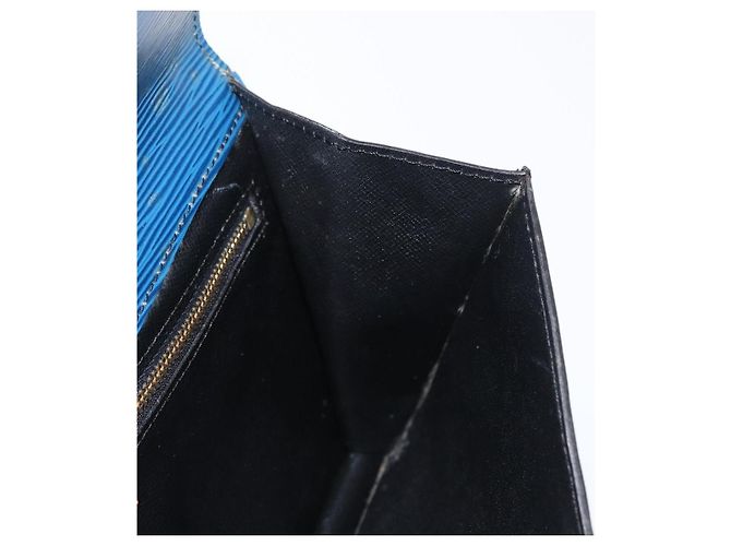 LOUIS VUITTON Clutch Epi Montaigne 23 Blu M52665 LV Auth 171350 - vista 19
