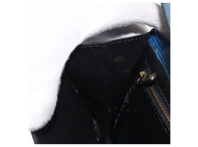 LOUIS VUITTON Clutch Epi Montaigne 23 Blu M52665 LV Auth 171350 - vista 20