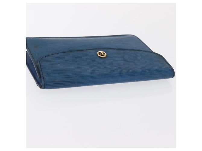 LOUIS VUITTON Clutch Epi Montaigne 23 Blu M52665 LV Auth 171350 - vista 5