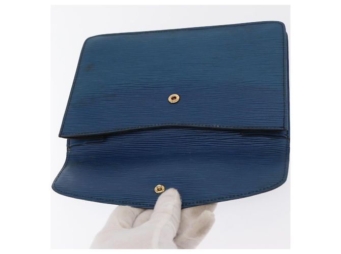 LOUIS VUITTON Clutch Epi Montaigne 23 Blu M52665 LV Auth 171350 - vista 8