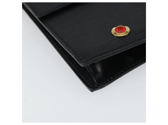 Borsa a Spalla LOUIS VUITTON Epi Hublot Nera Rossa M52557 LV Auth 170099 Nero Rosso - vista 15