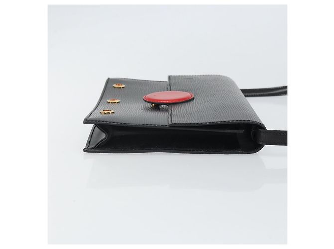 Borsa a Spalla LOUIS VUITTON Epi Hublot Nera Rossa M52557 LV Auth 170099 Nero Rosso - vista 3