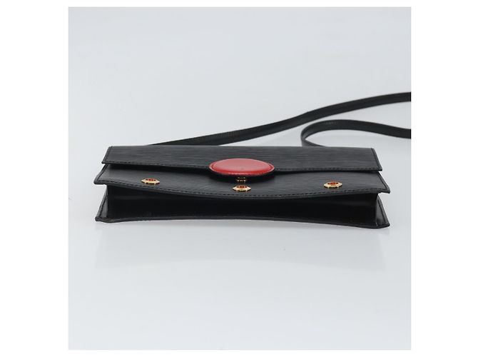 Borsa a Spalla LOUIS VUITTON Epi Hublot Nera Rossa M52557 LV Auth 170099 Nero Rosso - vista 5