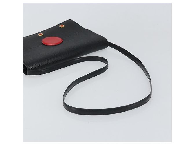 Borsa a Spalla LOUIS VUITTON Epi Hublot Nera Rossa M52557 LV Auth 170099 Nero Rosso - vista 7