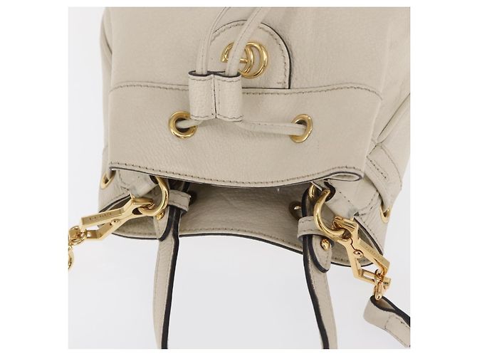 Borsa in pelle GG Marmont Sherry Line 2way bianca oro GUCCI 610846 Auth 166430 Bianco D'oro - vista 6