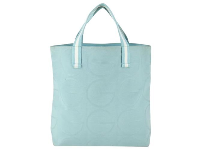GUCCI Tote Bag aus Canvas in Hellblau 123439 Auth BA10240 - Ansicht 13