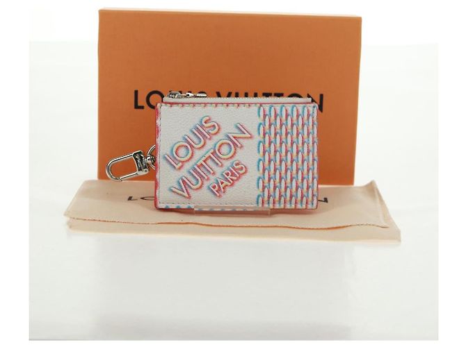 LOUIS VUITTON Tarjetero Doble Cierre Damier Spray Blanco M81430 LV Auth 166392M - vista 12
