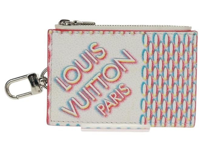 LOUIS VUITTON Tarjetero Doble Cierre Damier Spray Blanco M81430 LV Auth 166392M - vista 13