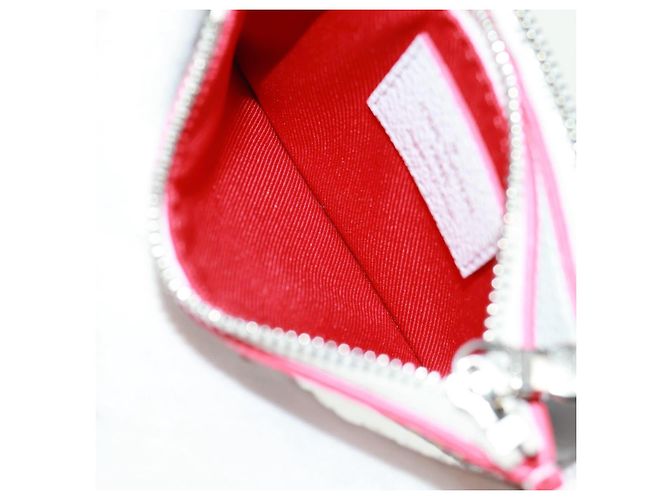 LOUIS VUITTON Tarjetero Doble Cierre Damier Spray Blanco M81430 LV Auth 166392M - vista 18