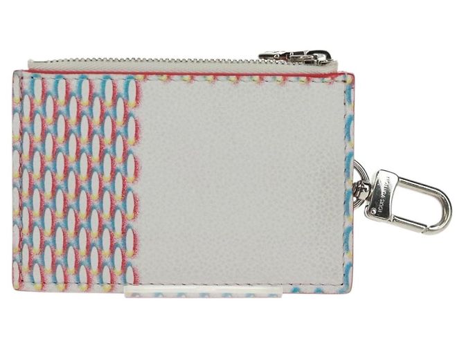 LOUIS VUITTON Tarjetero Doble Cierre Damier Spray Blanco M81430 LV Auth 166392M - vista 2