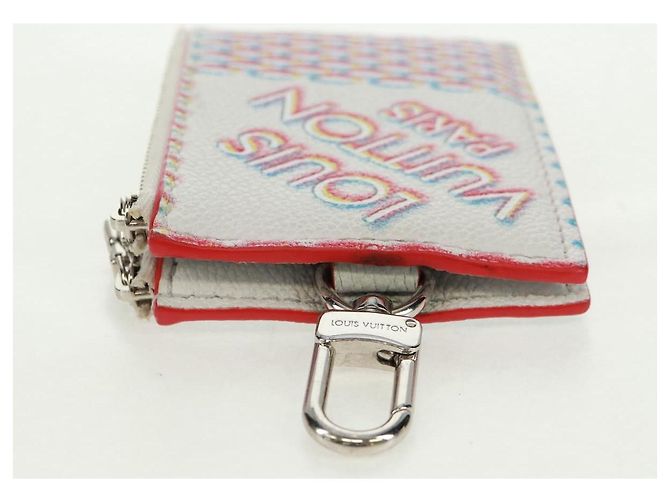 LOUIS VUITTON Tarjetero Doble Cierre Damier Spray Blanco M81430 LV Auth 166392M - vista 3