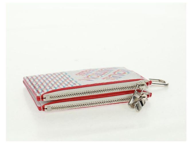LOUIS VUITTON Tarjetero Doble Cierre Damier Spray Blanco M81430 LV Auth 166392M - vista 5