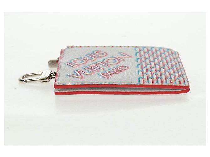 LOUIS VUITTON Tarjetero Doble Cierre Damier Spray Blanco M81430 LV Auth 166392M - vista 6