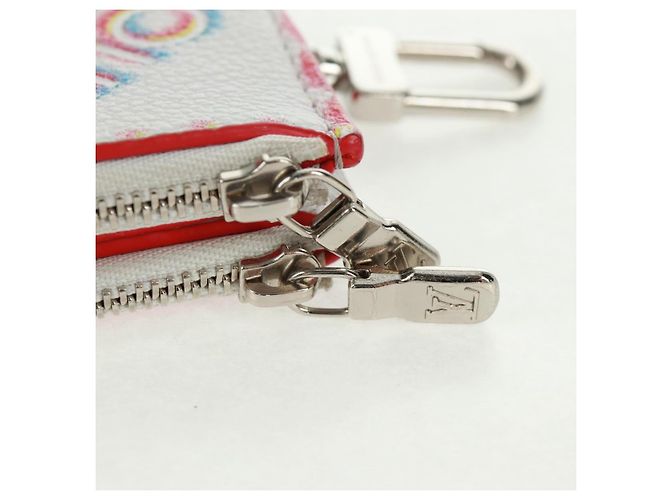 LOUIS VUITTON Tarjetero Doble Cierre Damier Spray Blanco M81430 LV Auth 166392M - vista 9