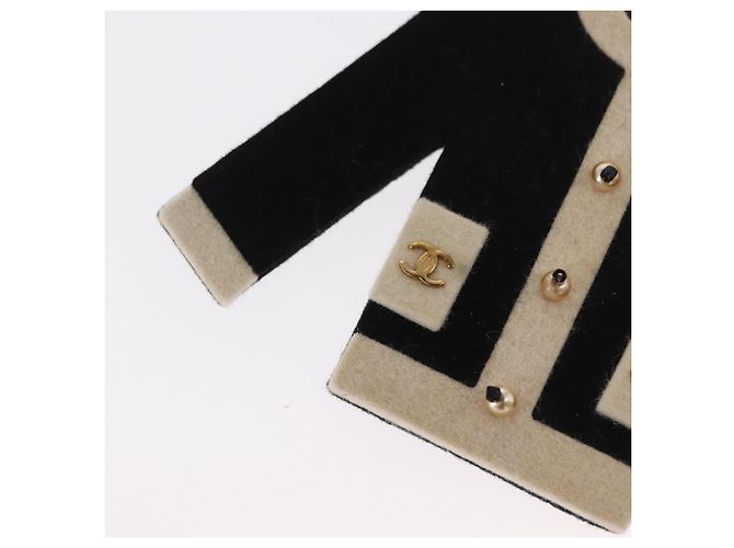 Spilla Motivo Giacca Velluto Nero CC Auth 170024V CHANEL - vista 4