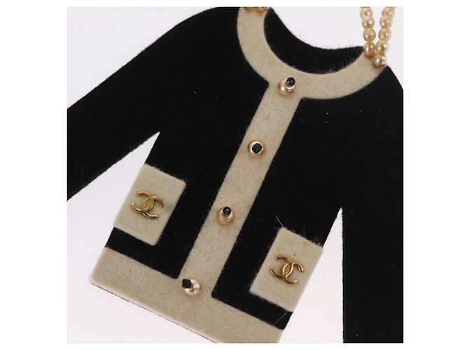Spilla Motivo Giacca Velluto Nero CC Auth 170024V CHANEL - vista 5