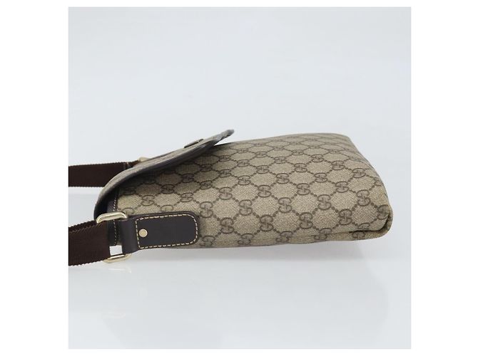 GUCCI GG Supreme Shoulder Bag PVC Beige Gold 223666 Auth ka2033 Golden - view 4