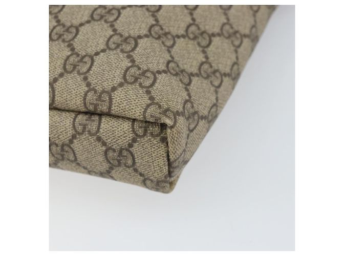 GUCCI GG Supreme Shoulder Bag PVC Beige Gold 223666 Auth ka2033 Golden - view 9