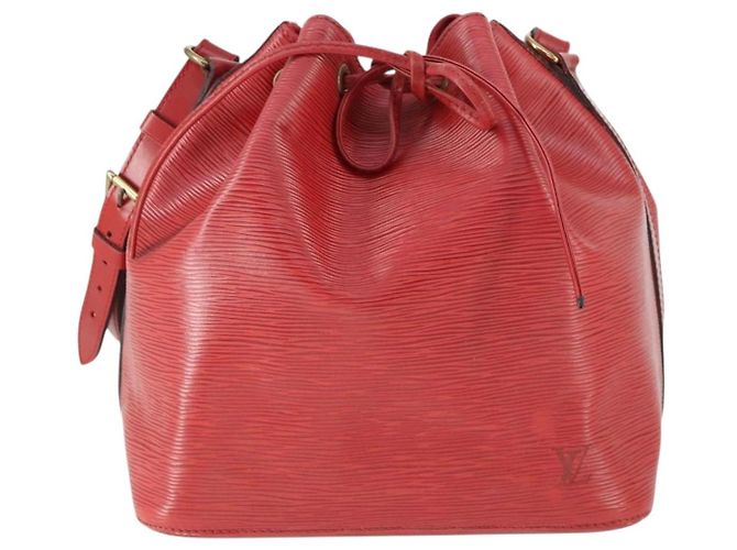 LOUIS VUITTON Borsa a Spalla Epi Noe Rossa M44007 LV Auth 169357 Rosso - vista 13