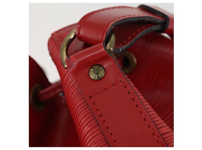 LOUIS VUITTON Borsa a Spalla Epi Noe Rossa M44007 LV Auth 169357 Rosso - vista 18