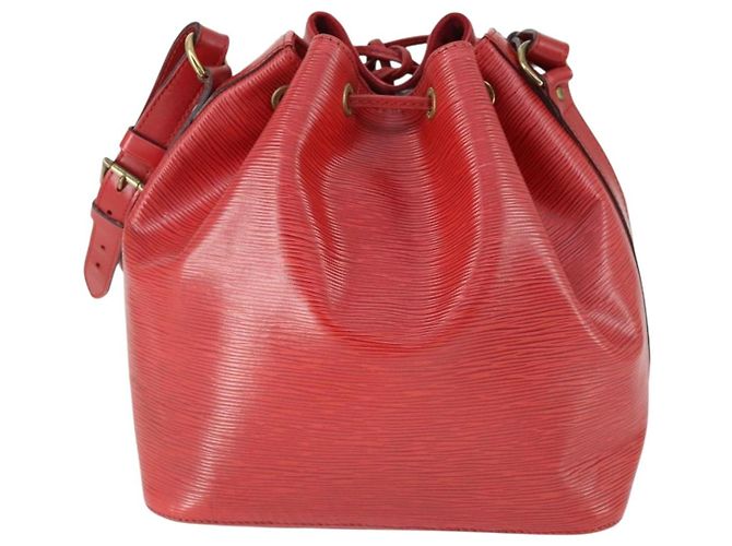 LOUIS VUITTON Borsa a Spalla Epi Noe Rossa M44007 LV Auth 169357 Rosso - vista 2