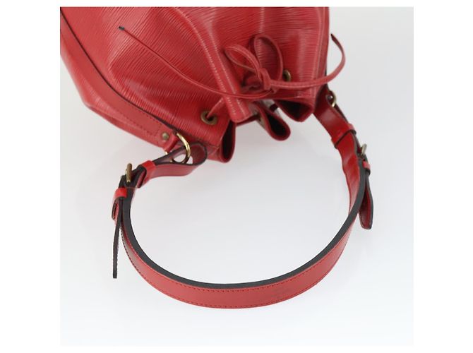 LOUIS VUITTON Borsa a Spalla Epi Noe Rossa M44007 LV Auth 169357 Rosso - vista 7