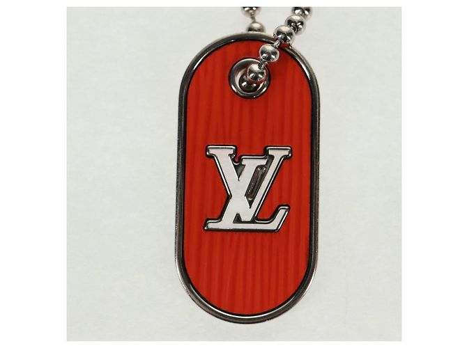 LOUIS VUITTON Schlüsselanhänger LV Tab Charm Metall Orange M62787 LV Auth 169132V - Ansicht 2