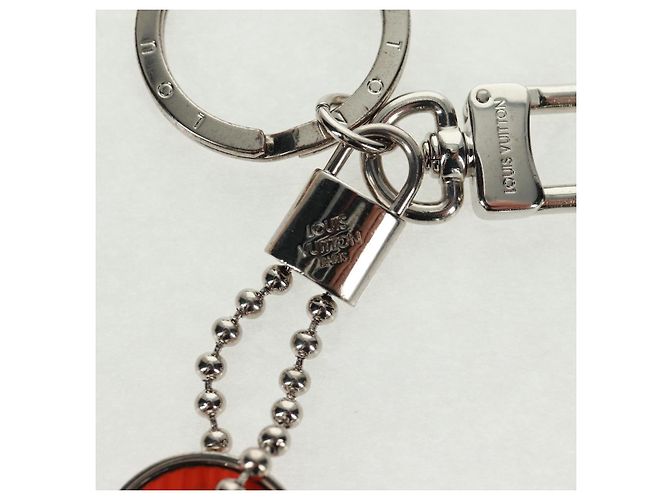 LOUIS VUITTON Schlüsselanhänger LV Tab Charm Metall Orange M62787 LV Auth 169132V - Ansicht 3