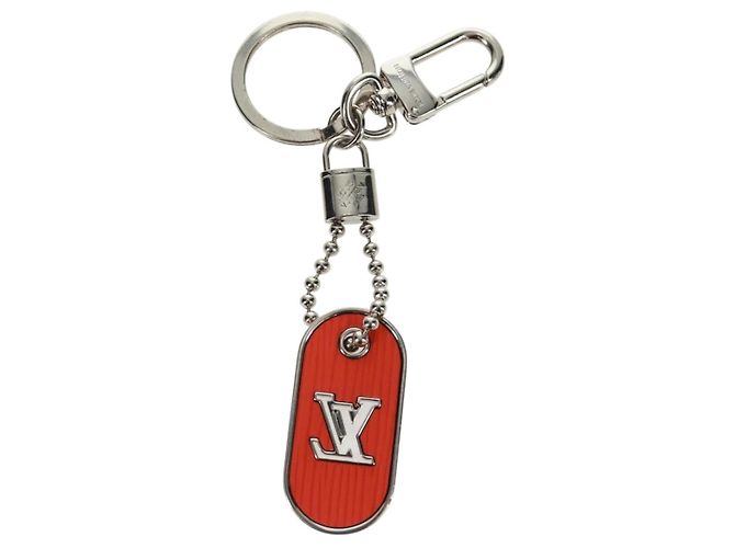 LOUIS VUITTON Schlüsselanhänger LV Tab Charm Metall Orange M62787 LV Auth 169132V - Ansicht 6