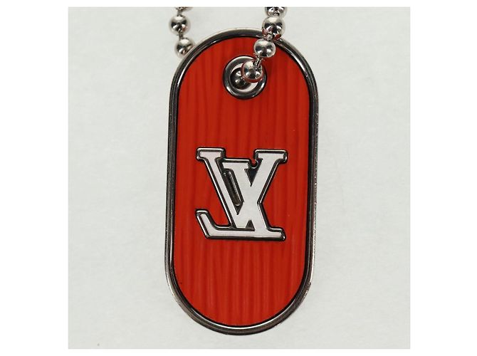 LOUIS VUITTON Schlüsselanhänger LV Tab Charm Metall Orange M62787 LV Auth 169132V - Ansicht 7