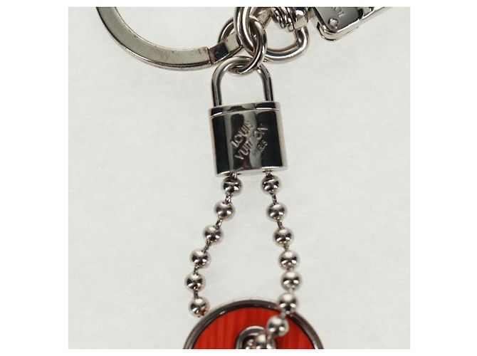 LOUIS VUITTON Schlüsselanhänger LV Tab Charm Metall Orange M62787 LV Auth 169132V - Ansicht 8