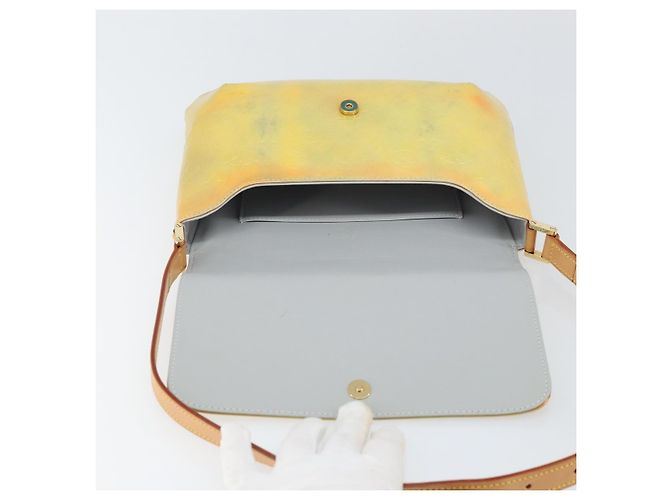 LOUIS VUITTON Borsa Thompson Street Monogram Vernis Grigia M91008 LV Auth ep13254 Grigio - vista 10