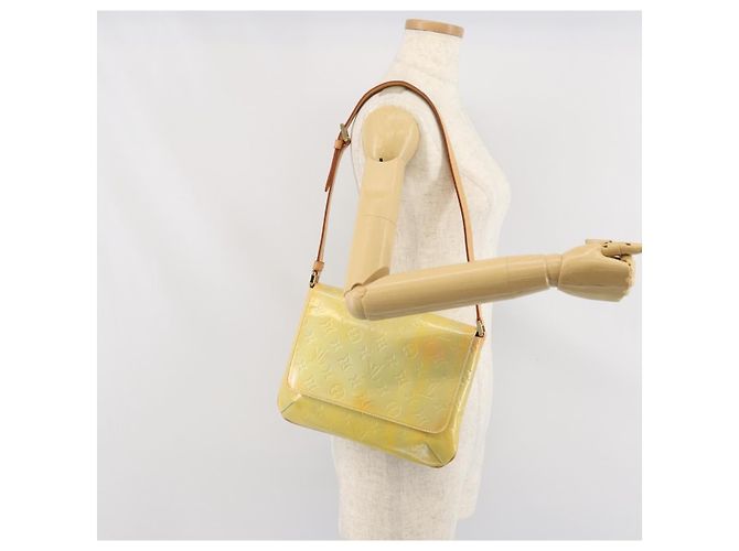 LOUIS VUITTON Borsa Thompson Street Monogram Vernis Grigia M91008 LV Auth ep13254 Grigio - vista 21