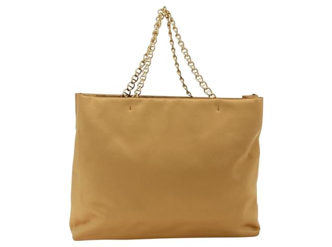 PRADA Borsa a Catena Satin Oro Auth 170010 D'oro - vista 2