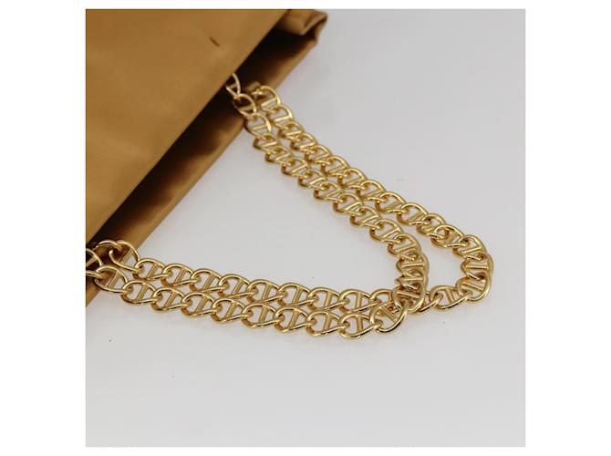 PRADA Borsa a Catena Satin Oro Auth 170010 D'oro - vista 7