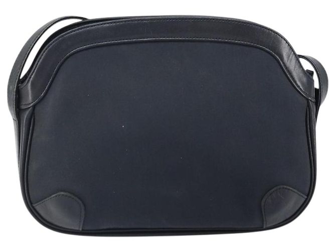 Borsa a Spalla Burberrys in Pelle Blu Navy Oro Auth BA9943 D'oro - vista 2